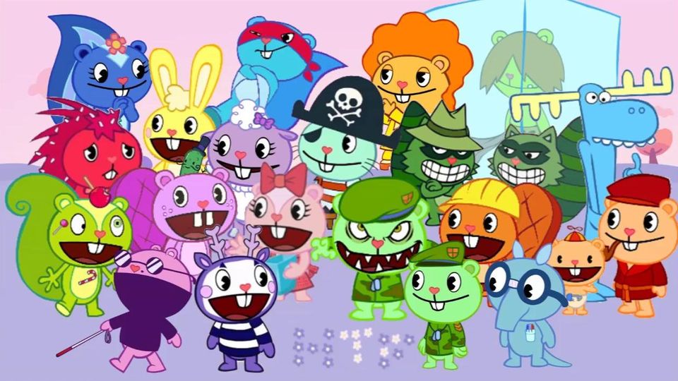 Картинки флаки из happy tree friends