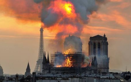 Notre Dame on Fire Notre Dame on Fire